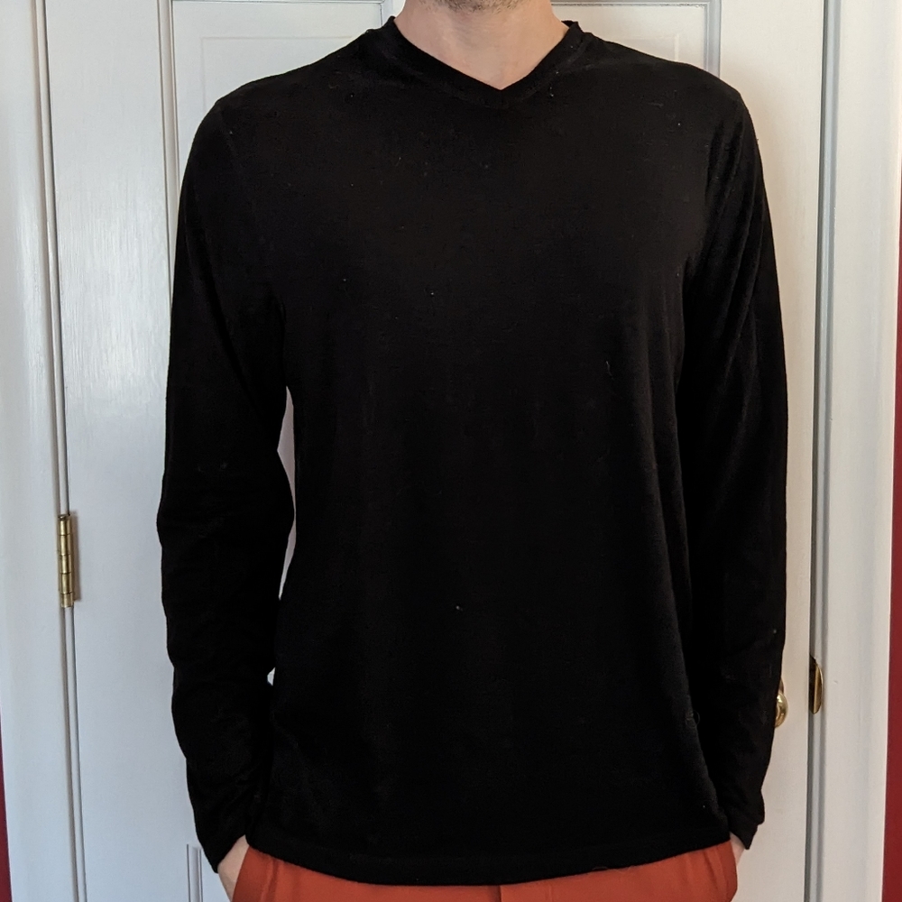 Long Sleeve Thermal V-neck